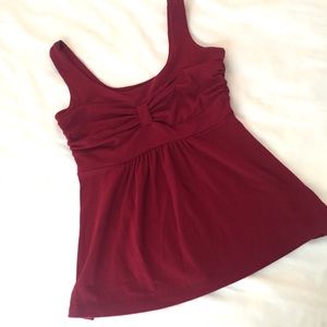Susana Monaco burgundy sleeveless top